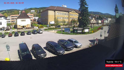 Střed obce Rokytnice nad Jizerou