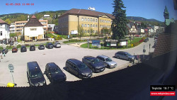 Střed obce Rokytnice nad Jizerou