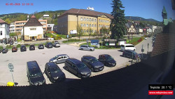 Střed obce Rokytnice nad Jizerou