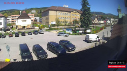 Střed obce Rokytnice nad Jizerou