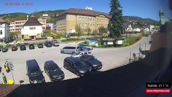 Střed obce Rokytnice nad Jizerou