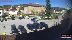 Střed obce Rokytnice nad Jizerou