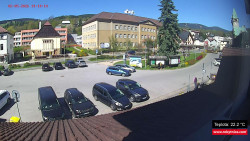 Střed obce Rokytnice nad Jizerou
