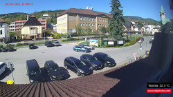 Střed obce Rokytnice nad Jizerou