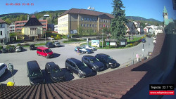 Střed obce Rokytnice nad Jizerou