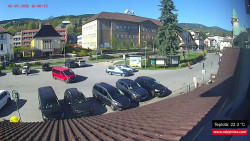 Střed obce Rokytnice nad Jizerou