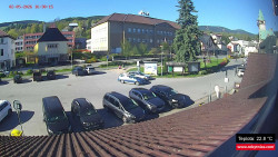 Střed obce Rokytnice nad Jizerou