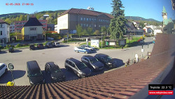Střed obce Rokytnice nad Jizerou