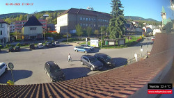 Střed obce Rokytnice nad Jizerou