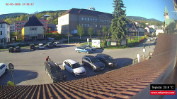 Střed obce Rokytnice nad Jizerou