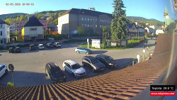 Střed obce Rokytnice nad Jizerou
