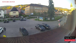 Střed obce Rokytnice nad Jizerou