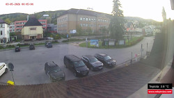 Střed obce Rokytnice nad Jizerou