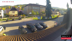 Střed obce Rokytnice nad Jizerou