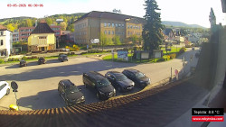 Střed obce Rokytnice nad Jizerou