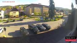 Střed obce Rokytnice nad Jizerou