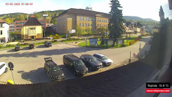 Střed obce Rokytnice nad Jizerou