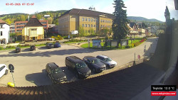 Střed obce Rokytnice nad Jizerou