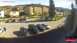 Střed obce Rokytnice nad Jizerou
