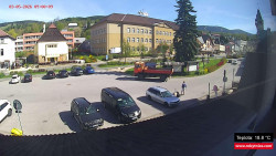 Střed obce Rokytnice nad Jizerou