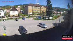 Střed obce Rokytnice nad Jizerou