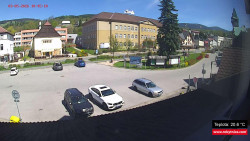 Střed obce Rokytnice nad Jizerou
