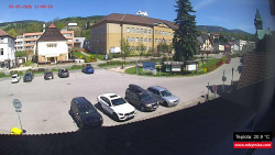Střed obce Rokytnice nad Jizerou