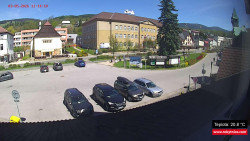 Střed obce Rokytnice nad Jizerou
