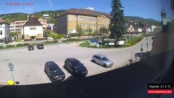 Střed obce Rokytnice nad Jizerou