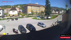 Střed obce Rokytnice nad Jizerou