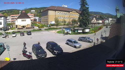 Střed obce Rokytnice nad Jizerou