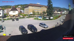 Střed obce Rokytnice nad Jizerou