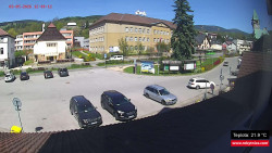 Střed obce Rokytnice nad Jizerou