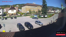 Střed obce Rokytnice nad Jizerou