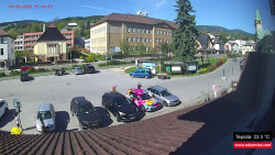 Střed obce Rokytnice nad Jizerou