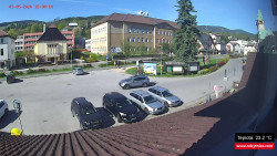 Střed obce Rokytnice nad Jizerou