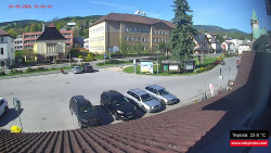 Střed obce Rokytnice nad Jizerou