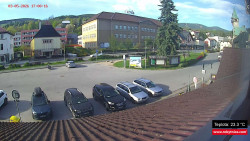 Střed obce Rokytnice nad Jizerou
