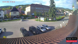 Střed obce Rokytnice nad Jizerou