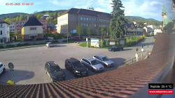Střed obce Rokytnice nad Jizerou