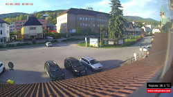 Střed obce Rokytnice nad Jizerou