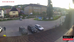 Střed obce Rokytnice nad Jizerou