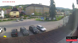 Střed obce Rokytnice nad Jizerou