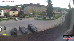 Střed obce Rokytnice nad Jizerou