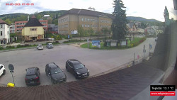 Střed obce Rokytnice nad Jizerou