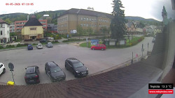Střed obce Rokytnice nad Jizerou