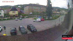 Střed obce Rokytnice nad Jizerou