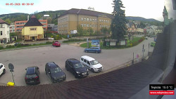 Střed obce Rokytnice nad Jizerou