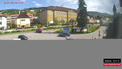 Střed obce Rokytnice nad Jizerou