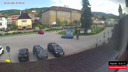 Střed obce Rokytnice nad Jizerou